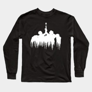 BTS Fake Love melting silhouette (white) | Army | Kpop Long Sleeve T-Shirt